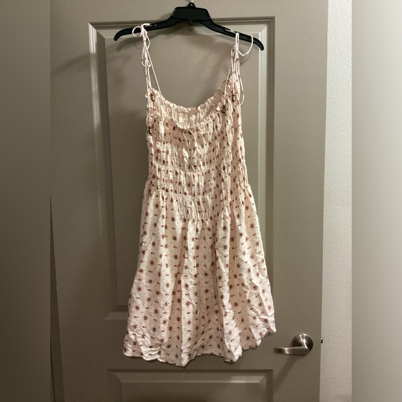 NWOT Free People Clementina Asymmetric Floral Print Smocked Mini Dress - Small - Picture 6 of 10